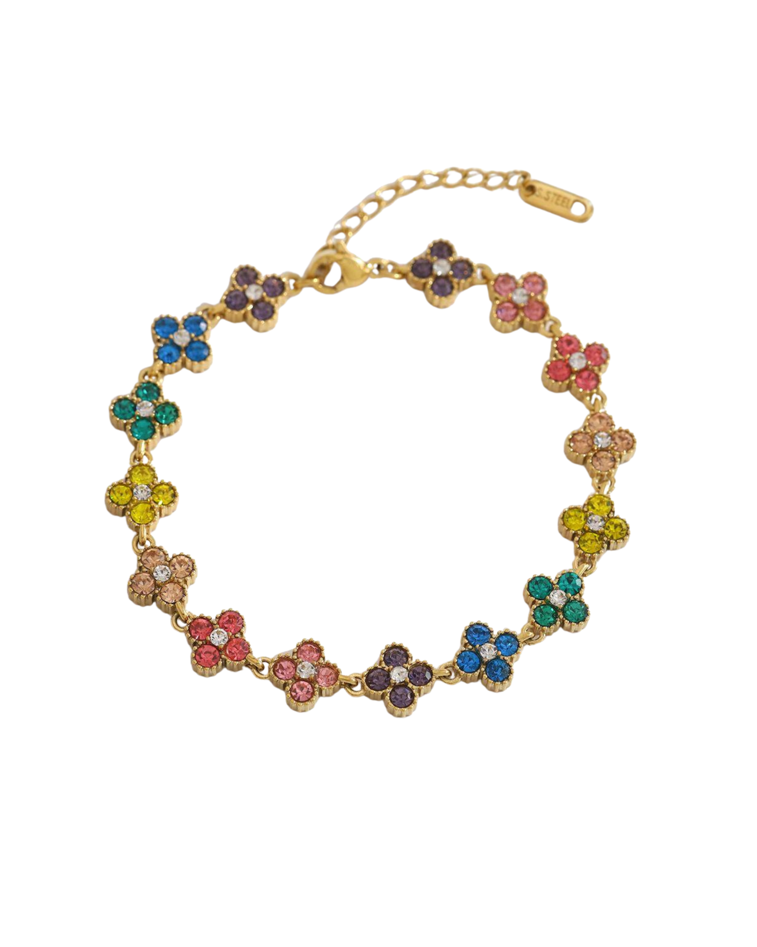Clover Pavé Crystal Bracelet