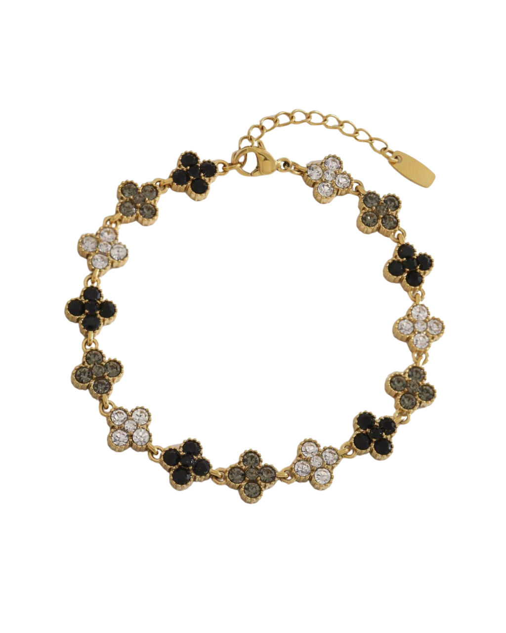 Clover Pavé Crystal Bracelet
