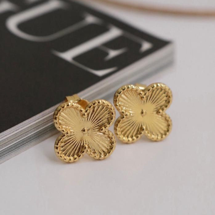 Golden Clover Studs
