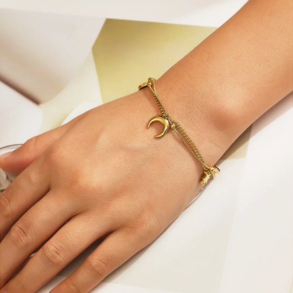 Night sky charm bracelet