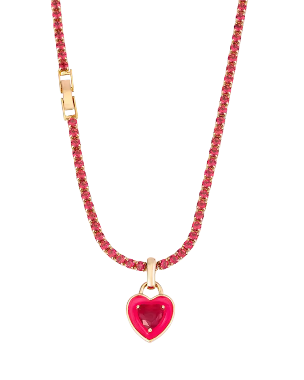 Candy Heart Tennis Choker Necklace
