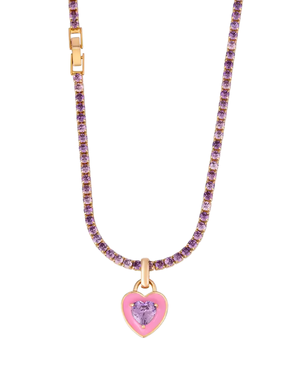 Candy Heart Tennis Choker Necklace