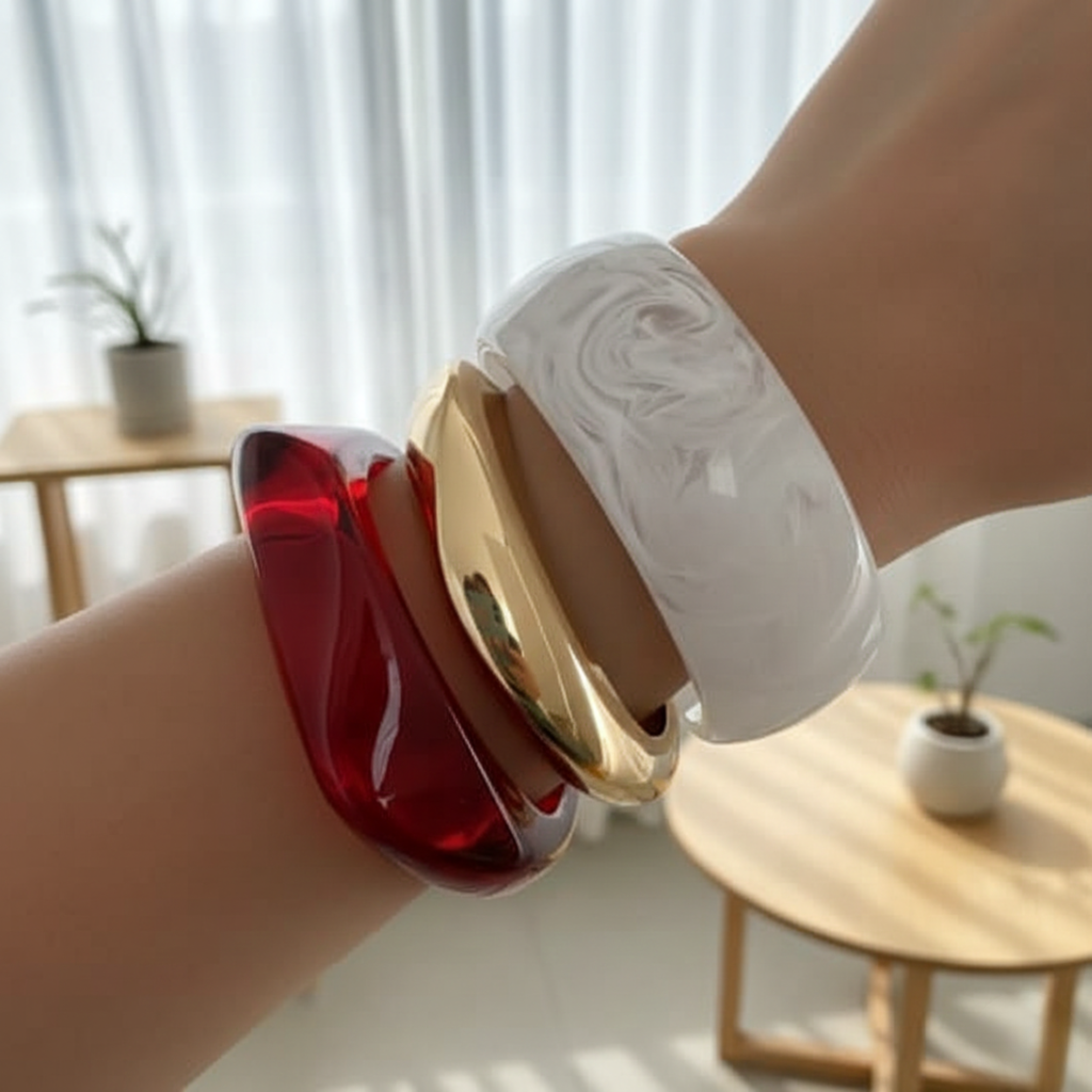 Marble & Merlot Stack