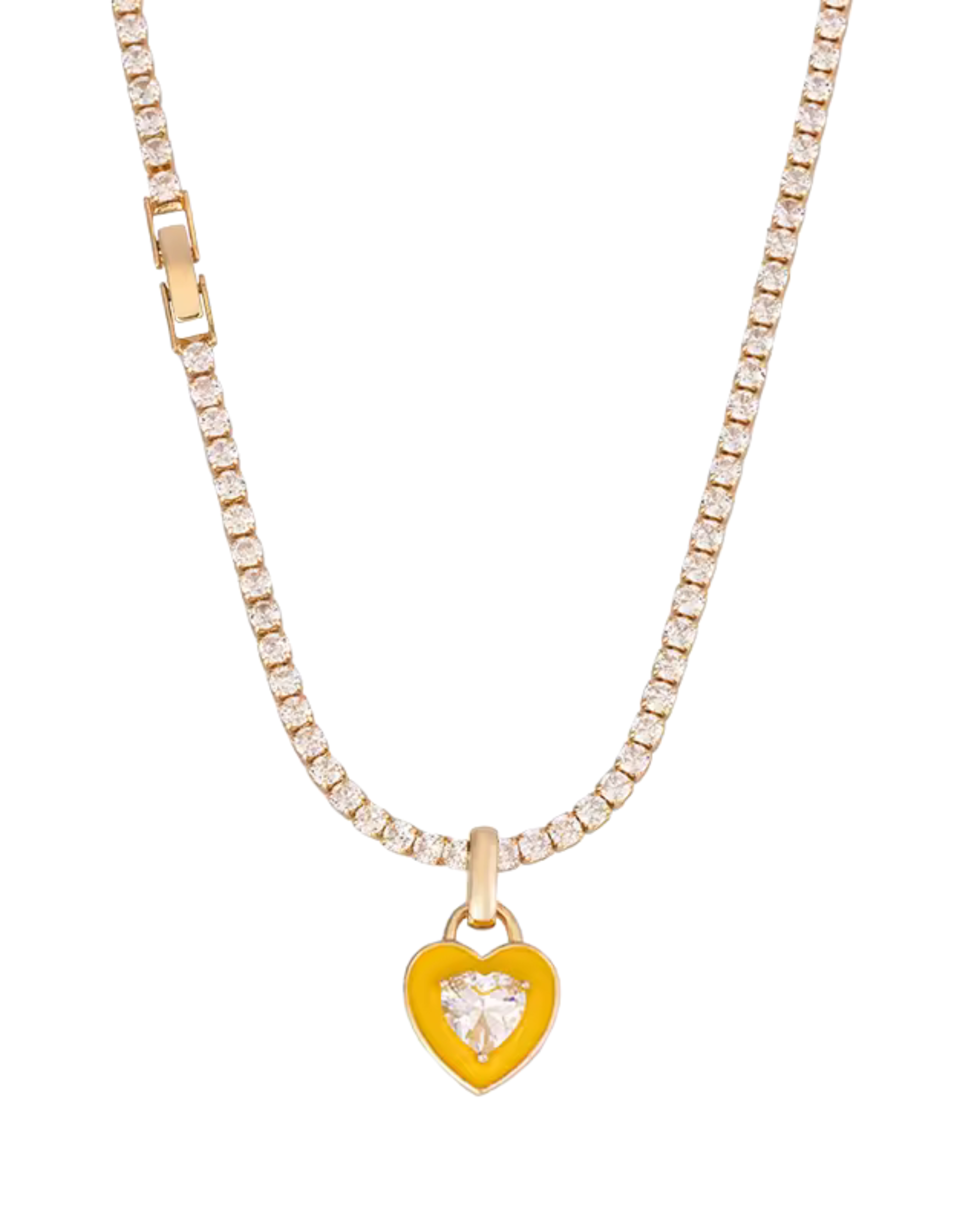 Candy Heart Tennis Choker Necklace
