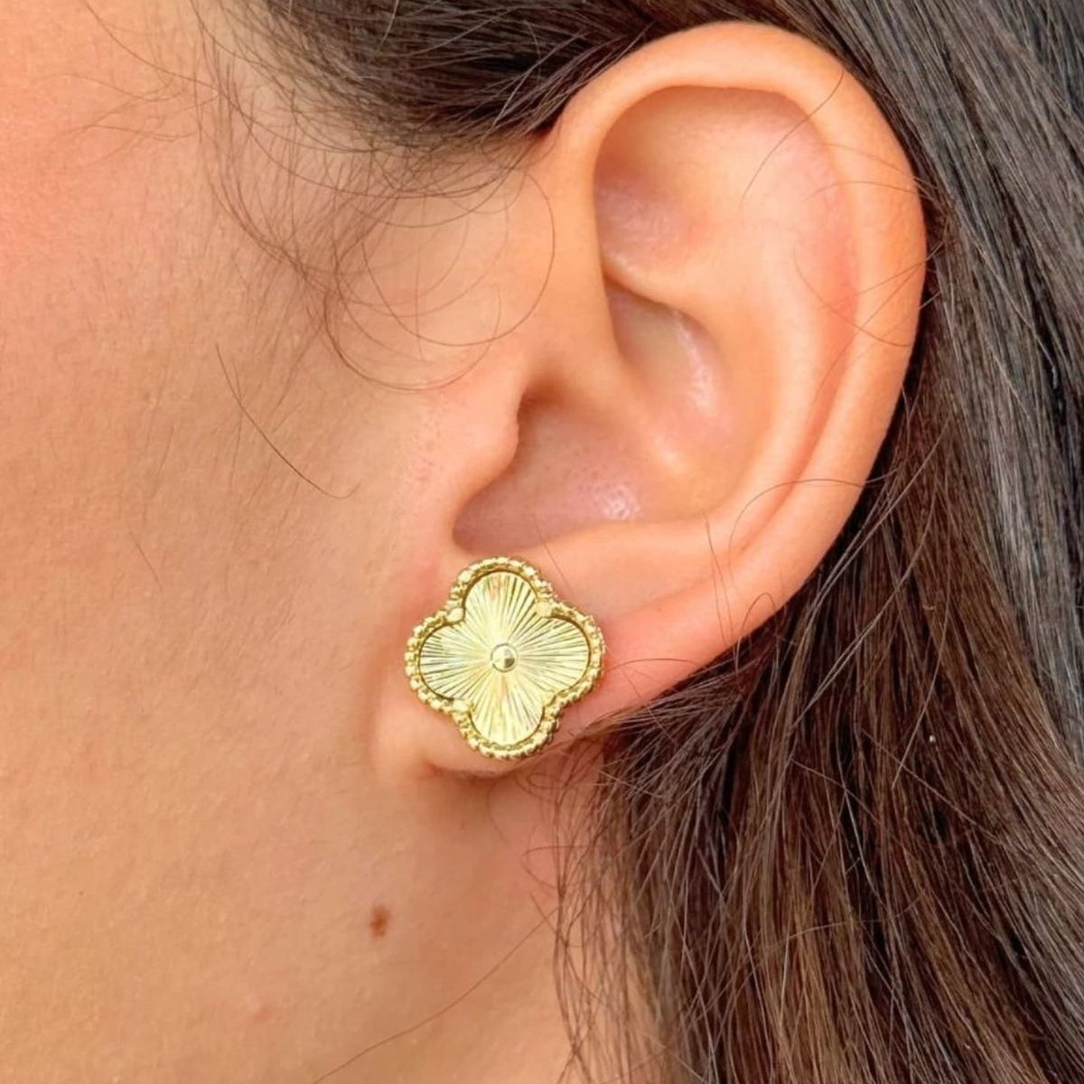 Golden Clover Studs