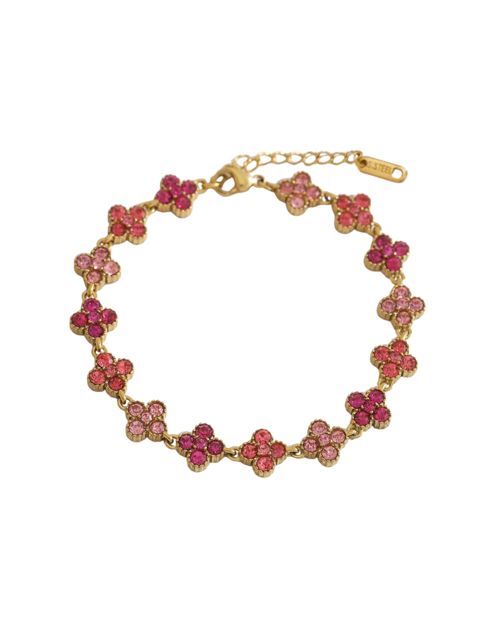 Clover Pavé Crystal Bracelet