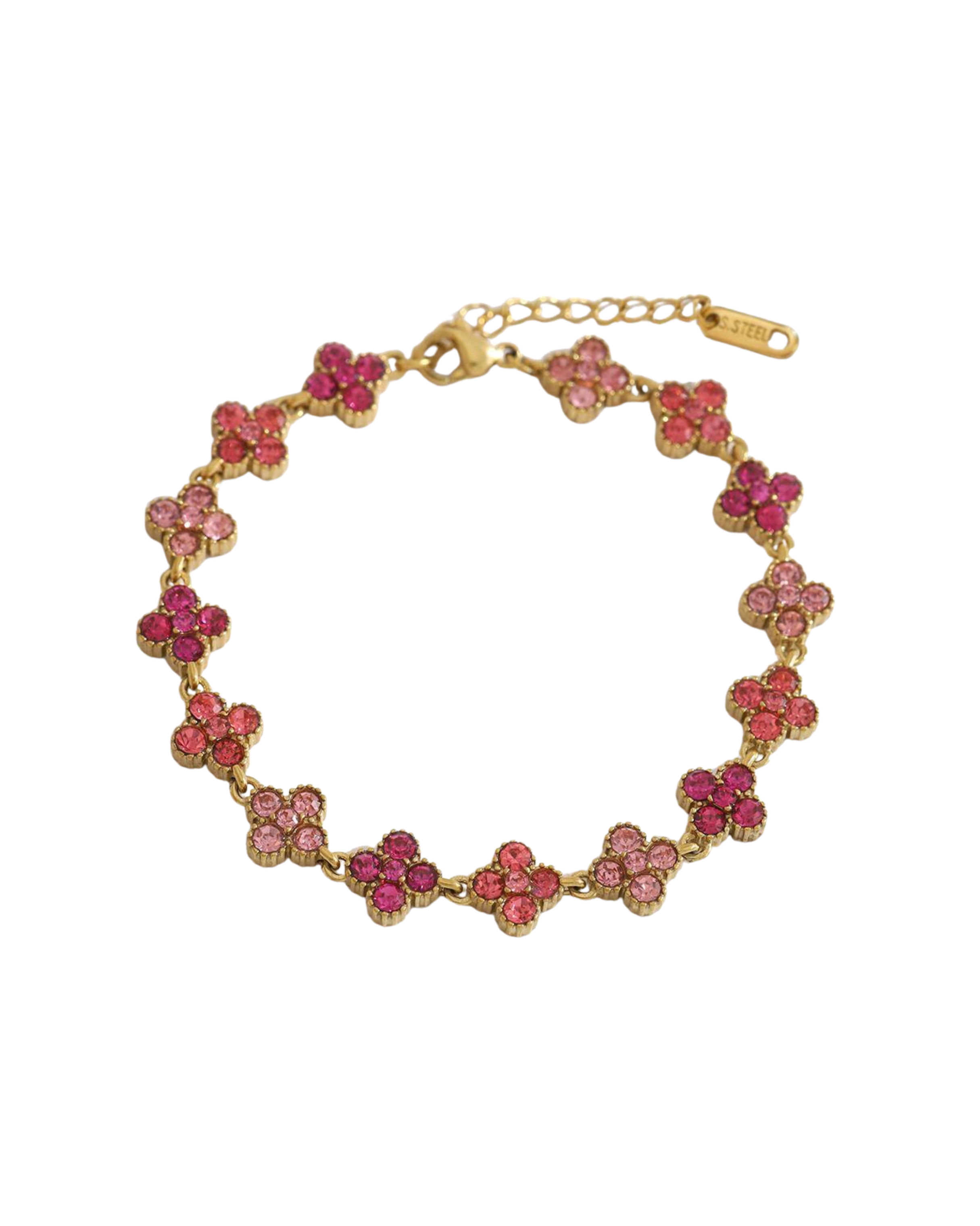 Clover Pavé Crystal Bracelet