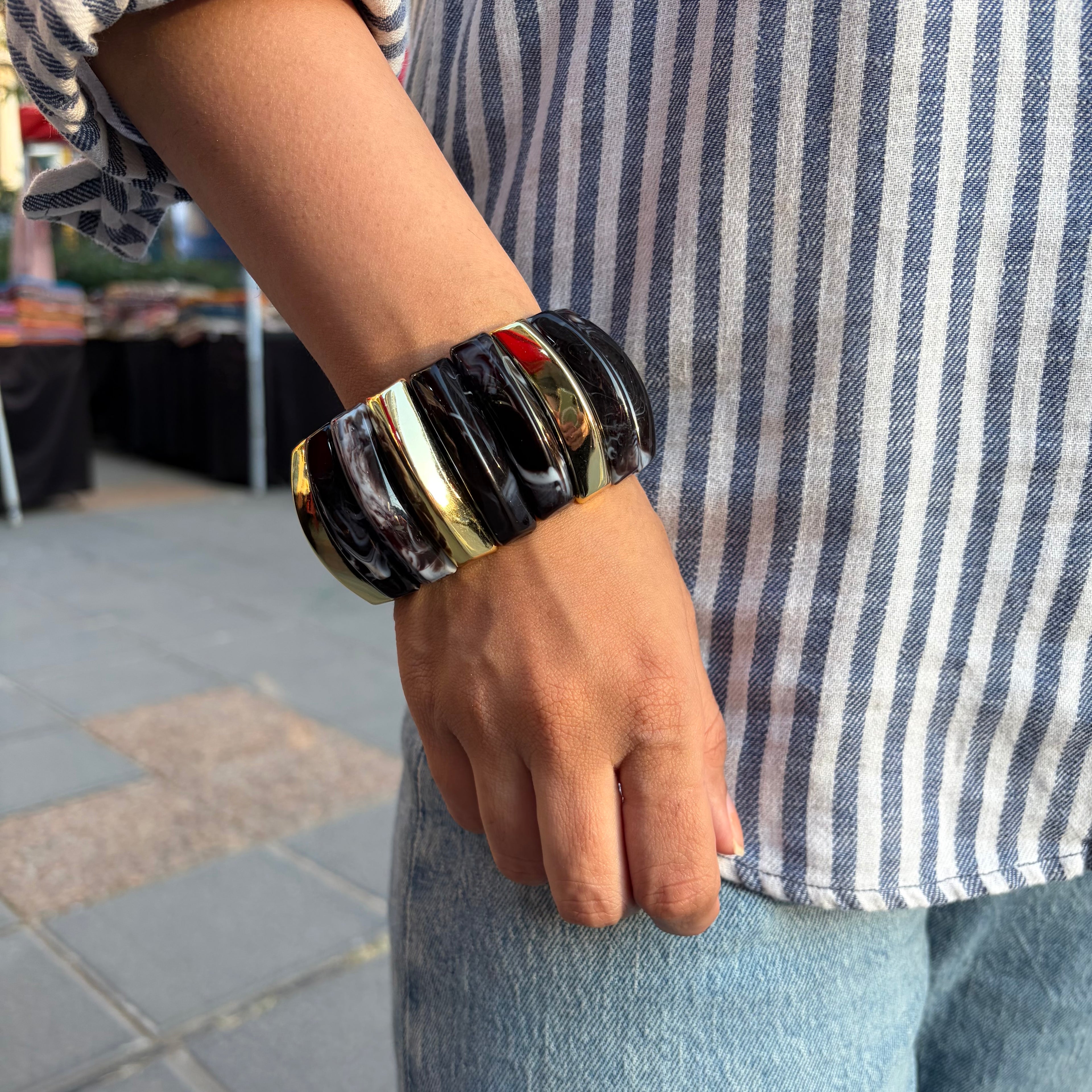 Monochrome Flare Bracelets