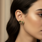 Brass Bow Studs