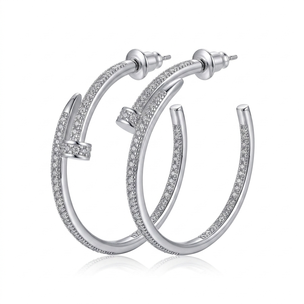 Helix Nail Statement Hoops