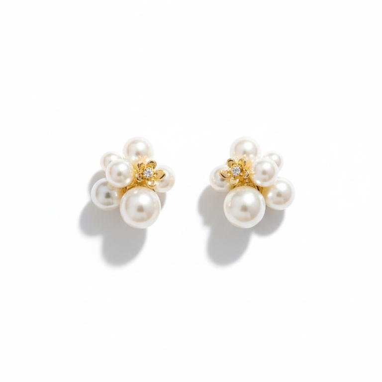 Pearl Blossom Studs