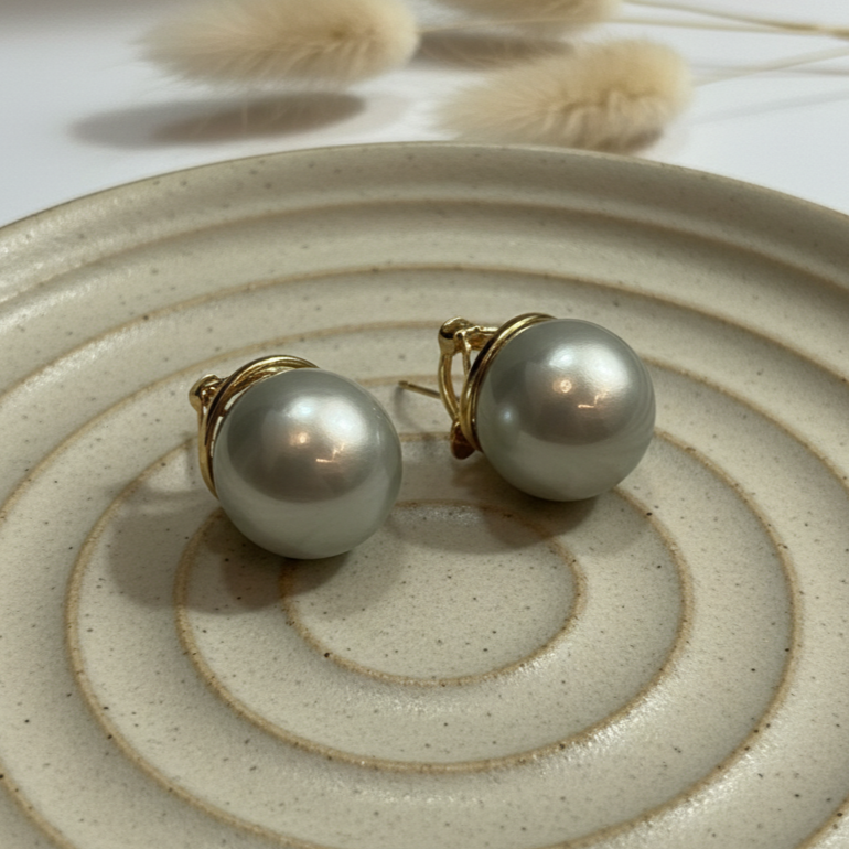 Pearl Clip Earrings