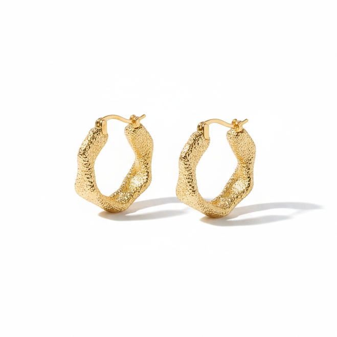 Liquid Gold Hoops