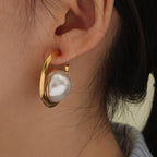 Pearl Swirl Earrings
