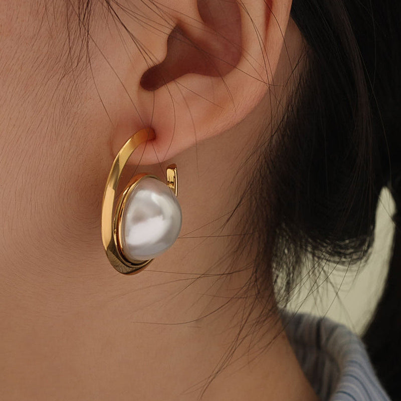 Pearl Swirl Earrings