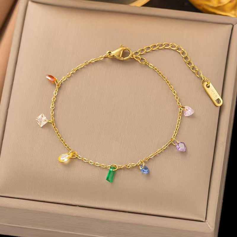 Rainbow Charm Bracelet
