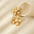 Pearl Petal Earrings