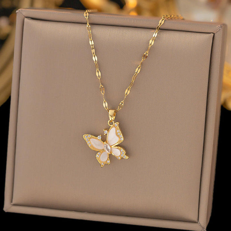 White Butterfly Chain