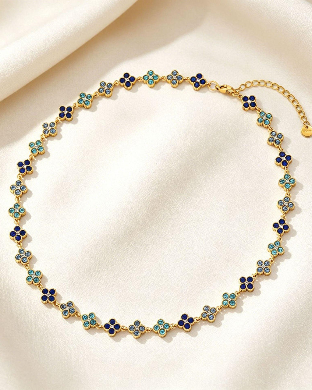 Lucky Clover Pavé Crystal Necklace