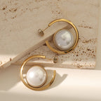 Pearl Swirl Earrings