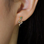 Golden Serpent Studs