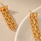Gold Link Earrings