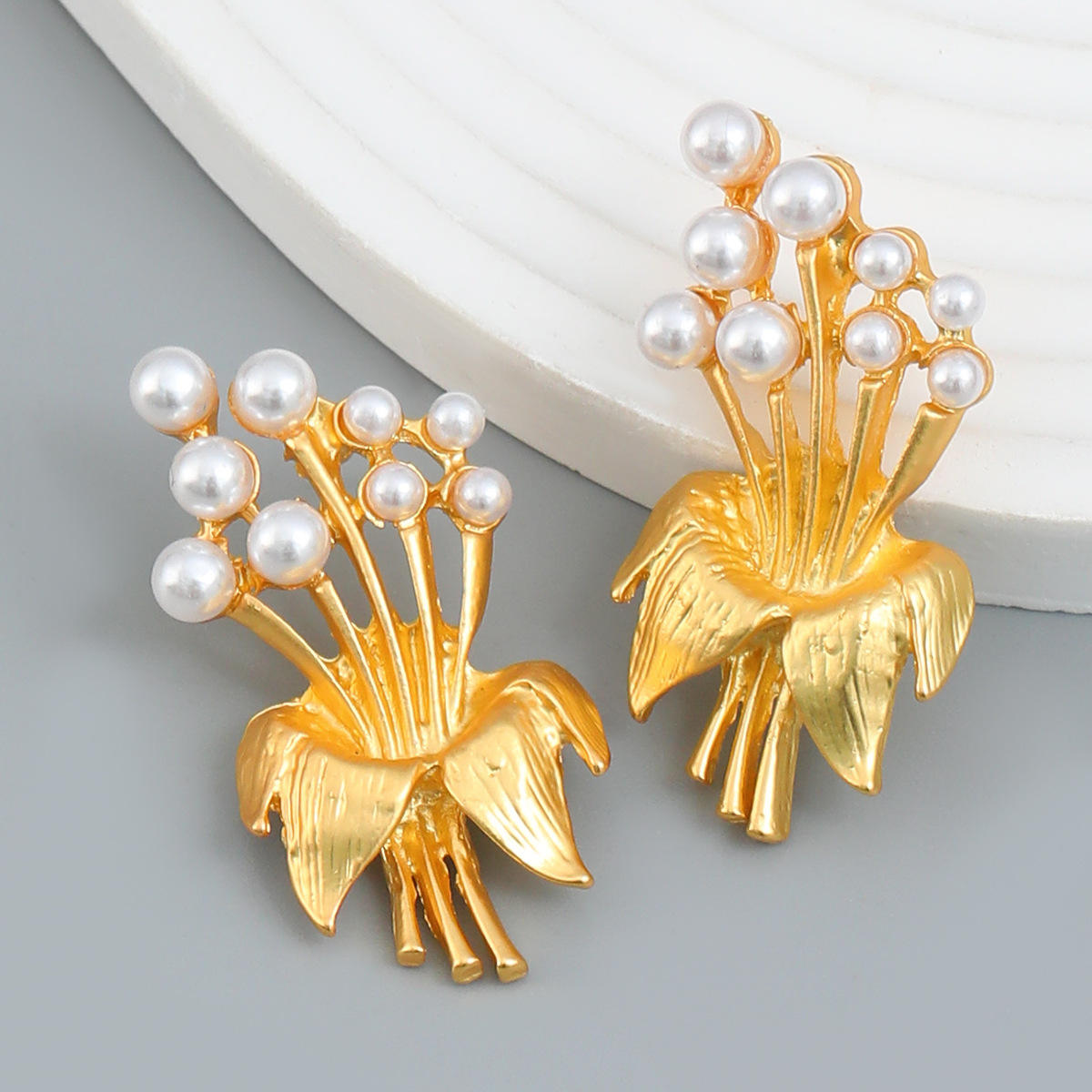 Golden Bouquet Studs