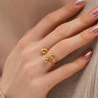 Golden Orbit Ring