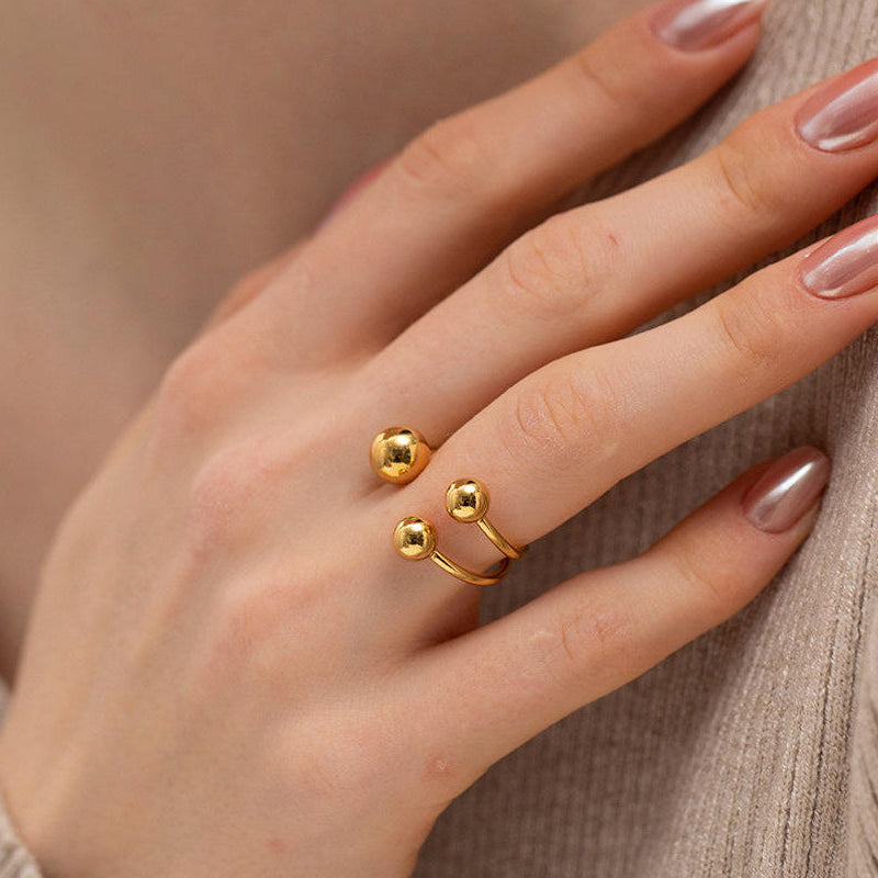 Golden Orbit Ring