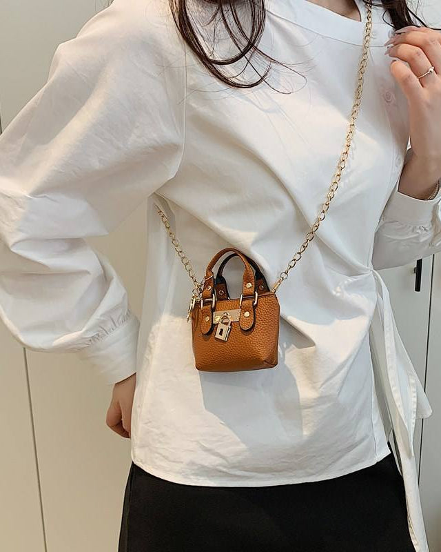 Mini Padlock Crossbody Bag