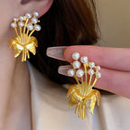 Golden Bouquet Studs