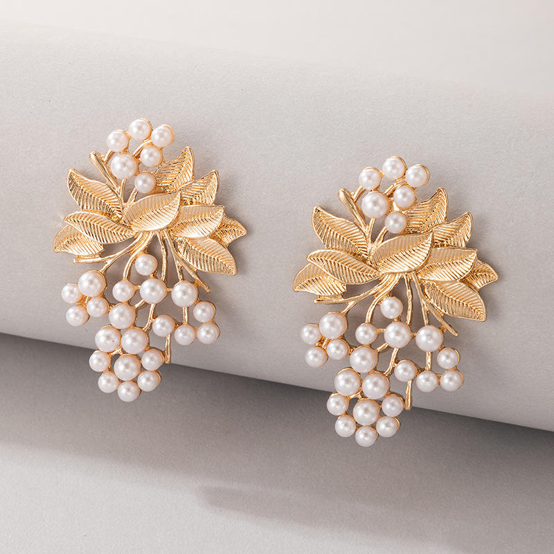 Golden Berry Drop Earrings