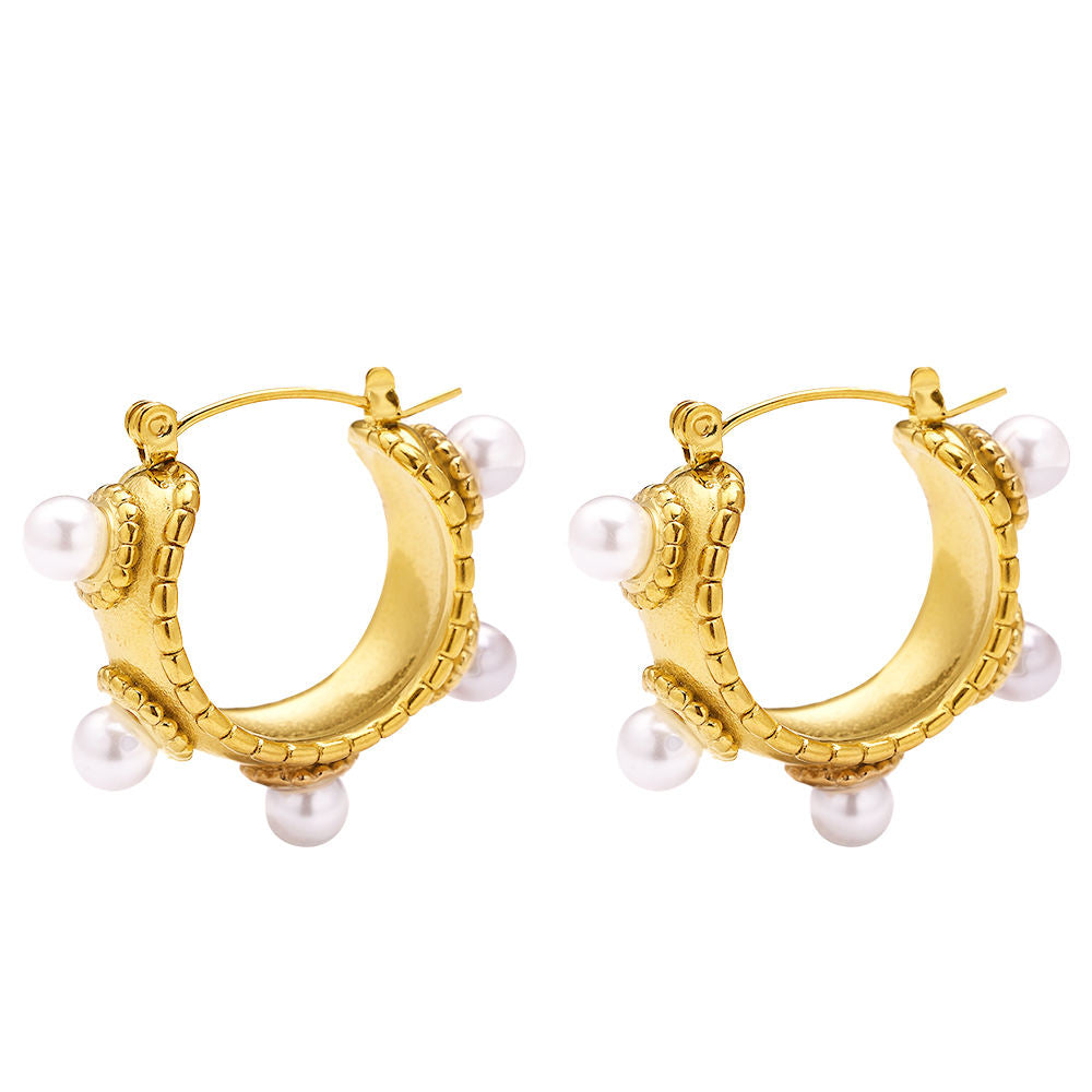 Pearl Hoops