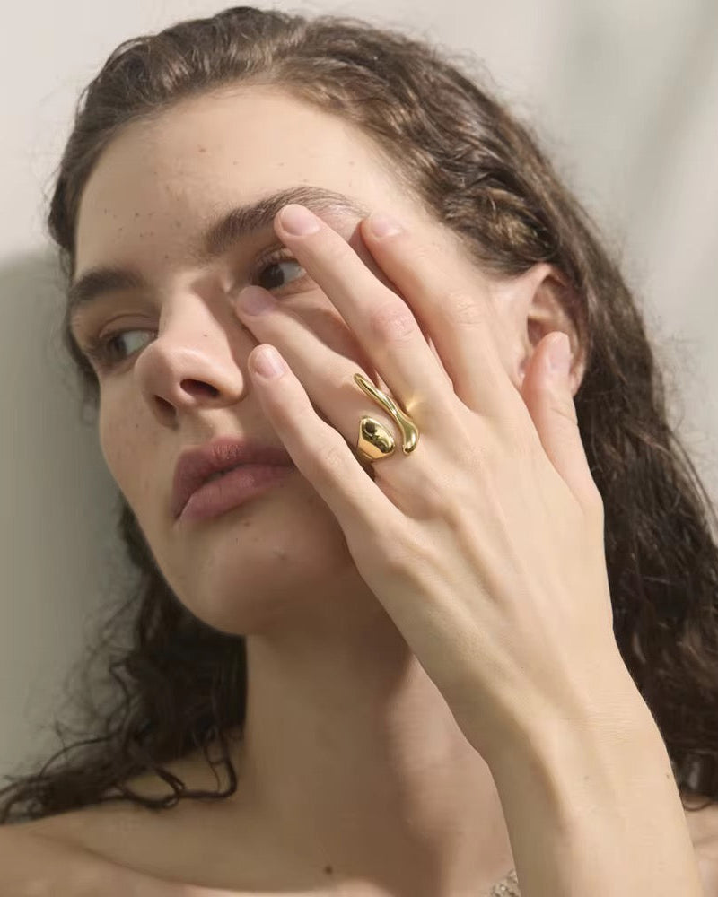 Golden Helix Ring