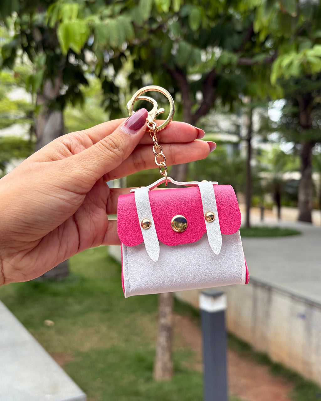 Classic Mini Satchel Charm - Pretty Pink