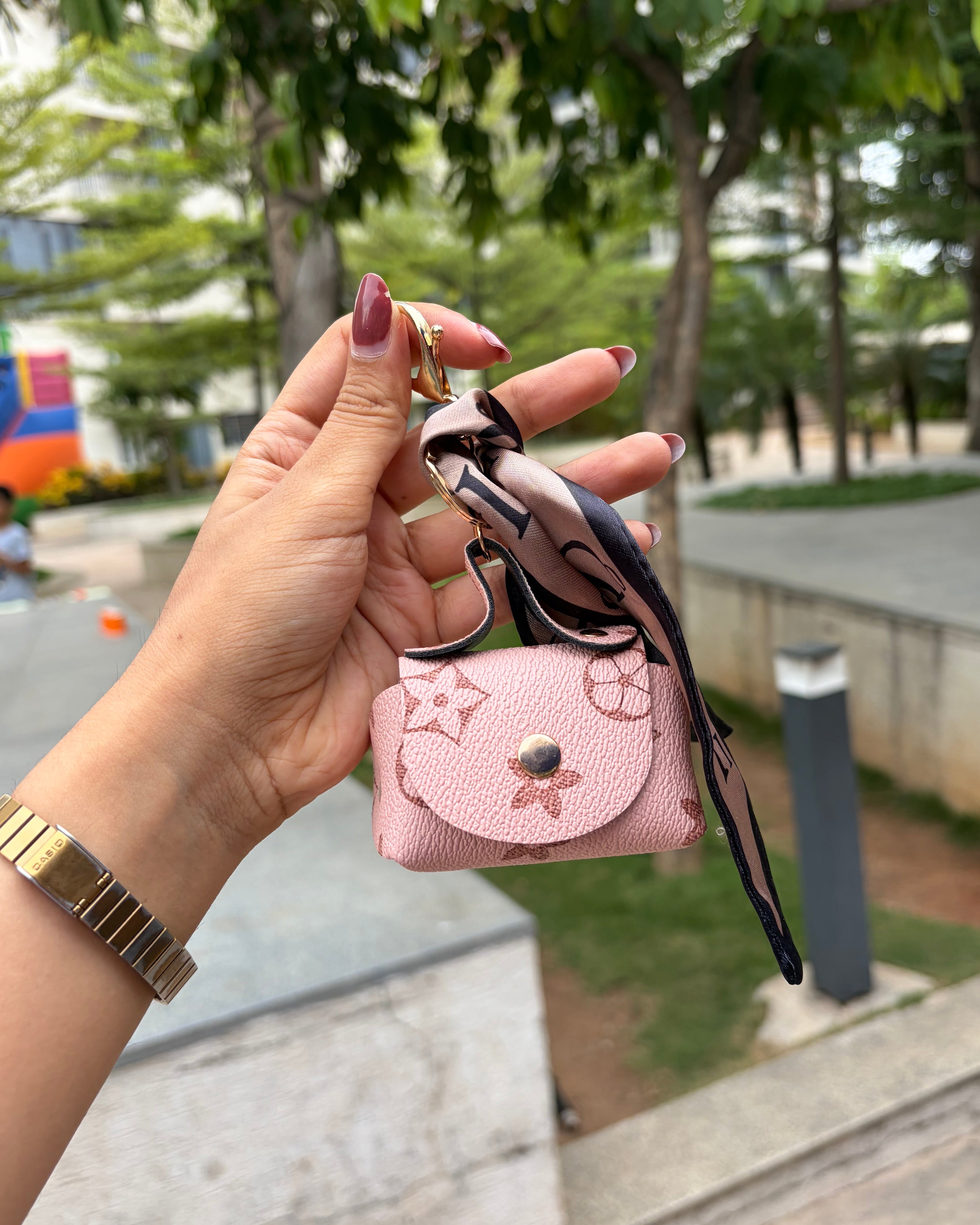 Rose Floral-Monogram Handbag