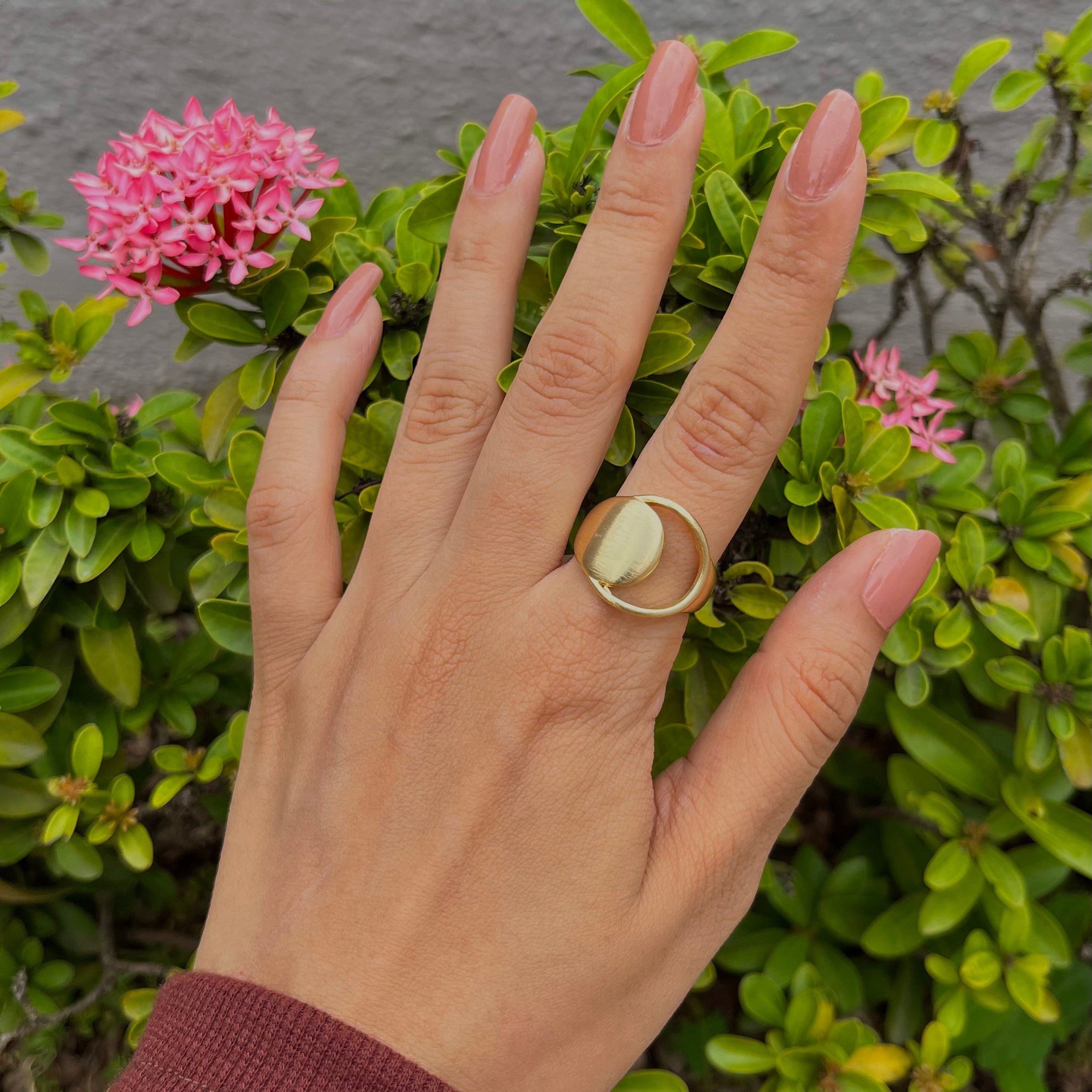 Golden Eclipse Ring