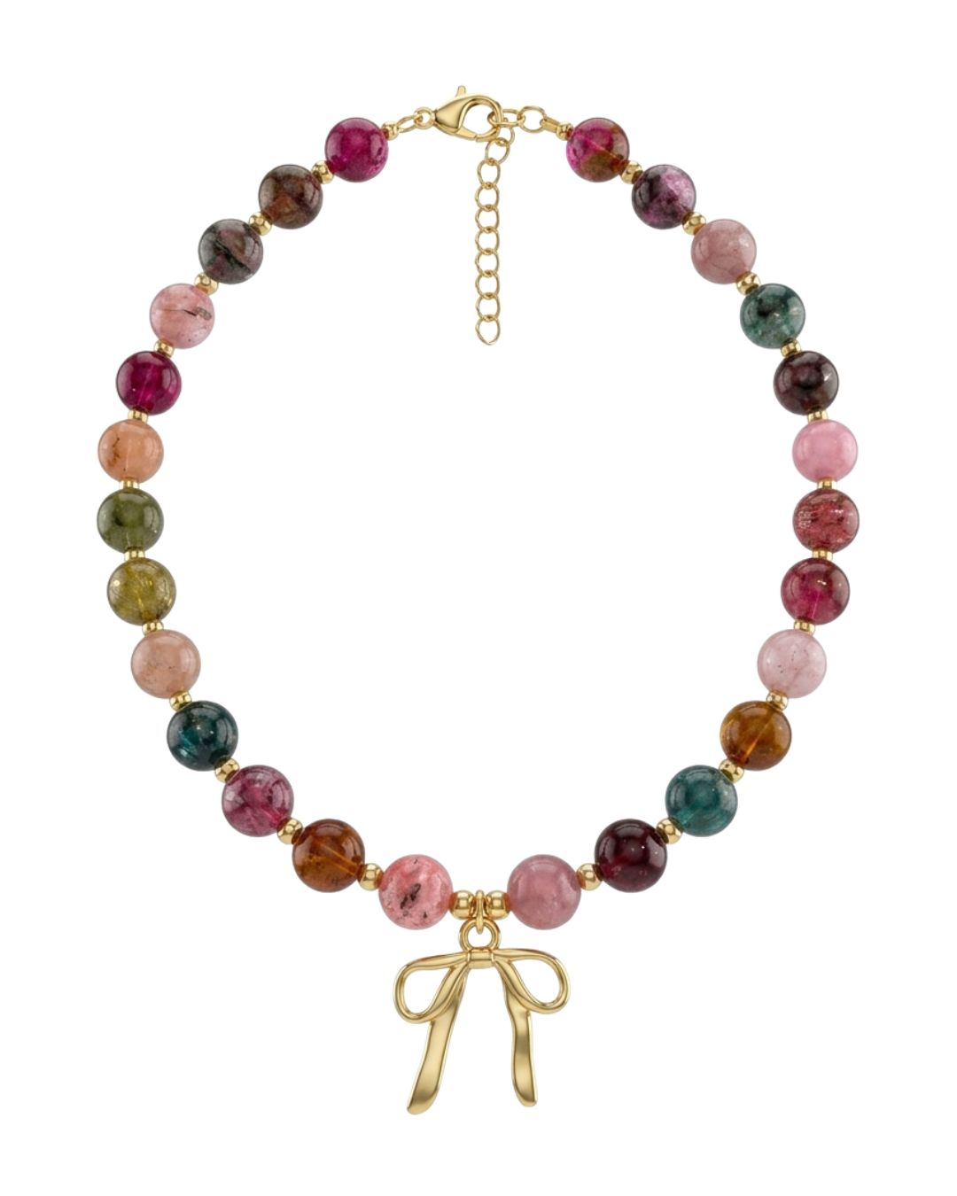 Flora & Bow Beaded Choker
