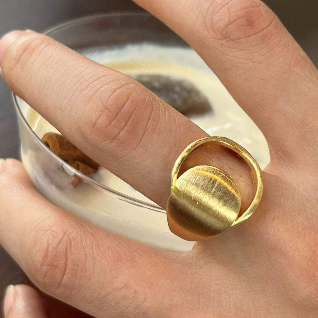 Golden Eclipse Ring