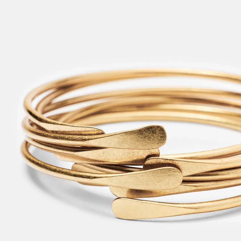 Elysian Brass Bangles (Set of 5)