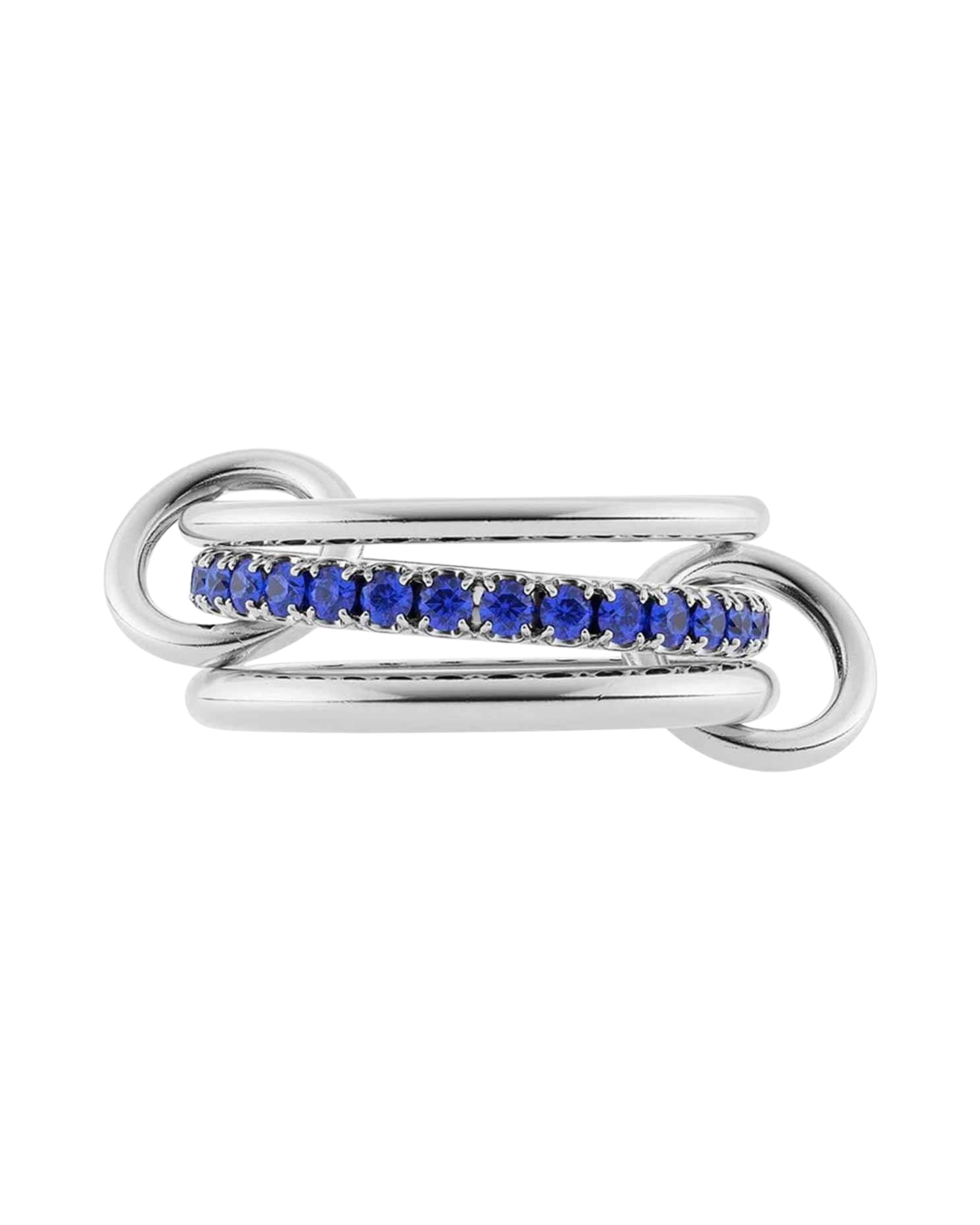 Sapphire Multi-Band Linked Ring