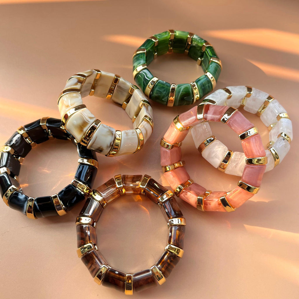 Resin Gold Bracelets