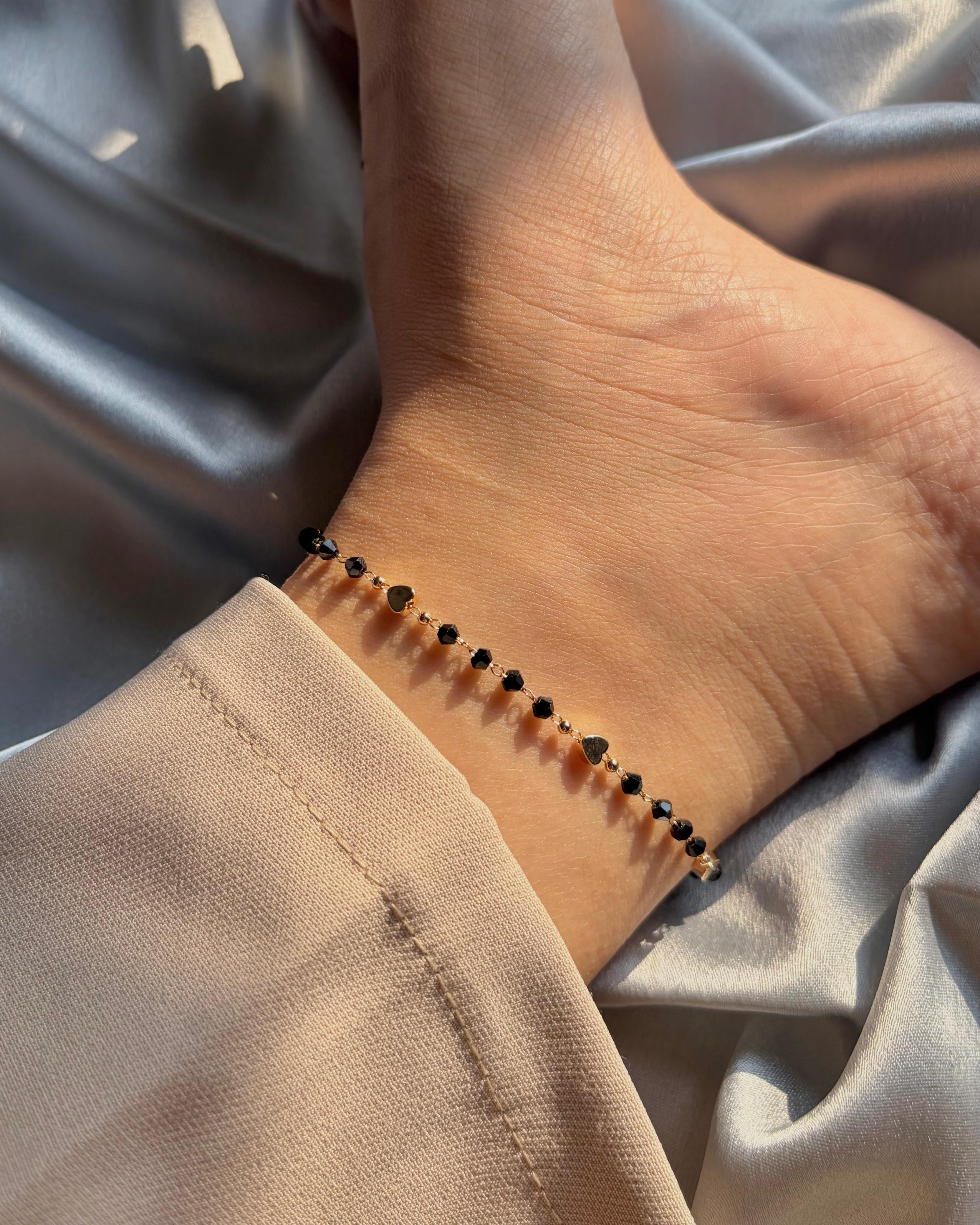 Noir Love Anklet