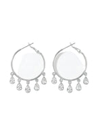 Crystal Drop Hoops