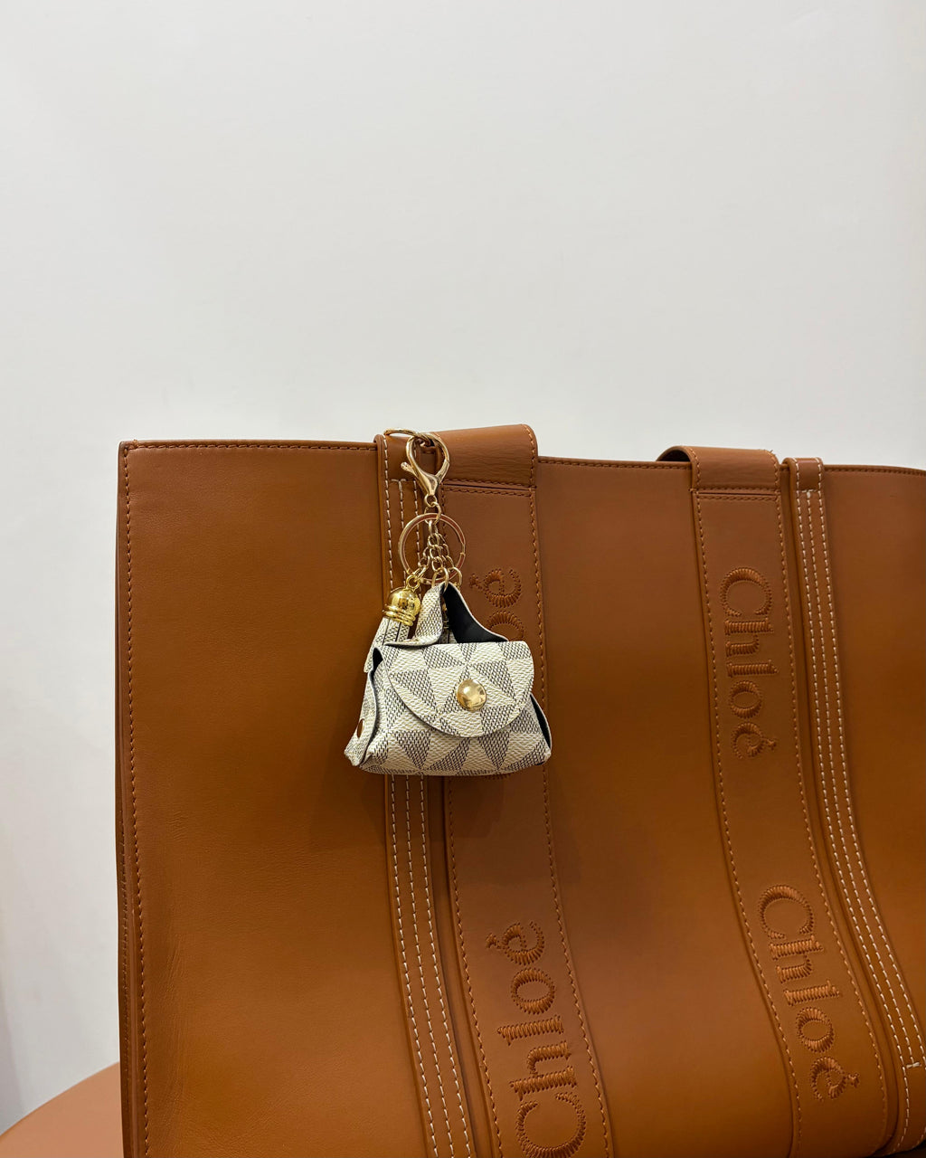 The Classic Check Mini-Bag Charm