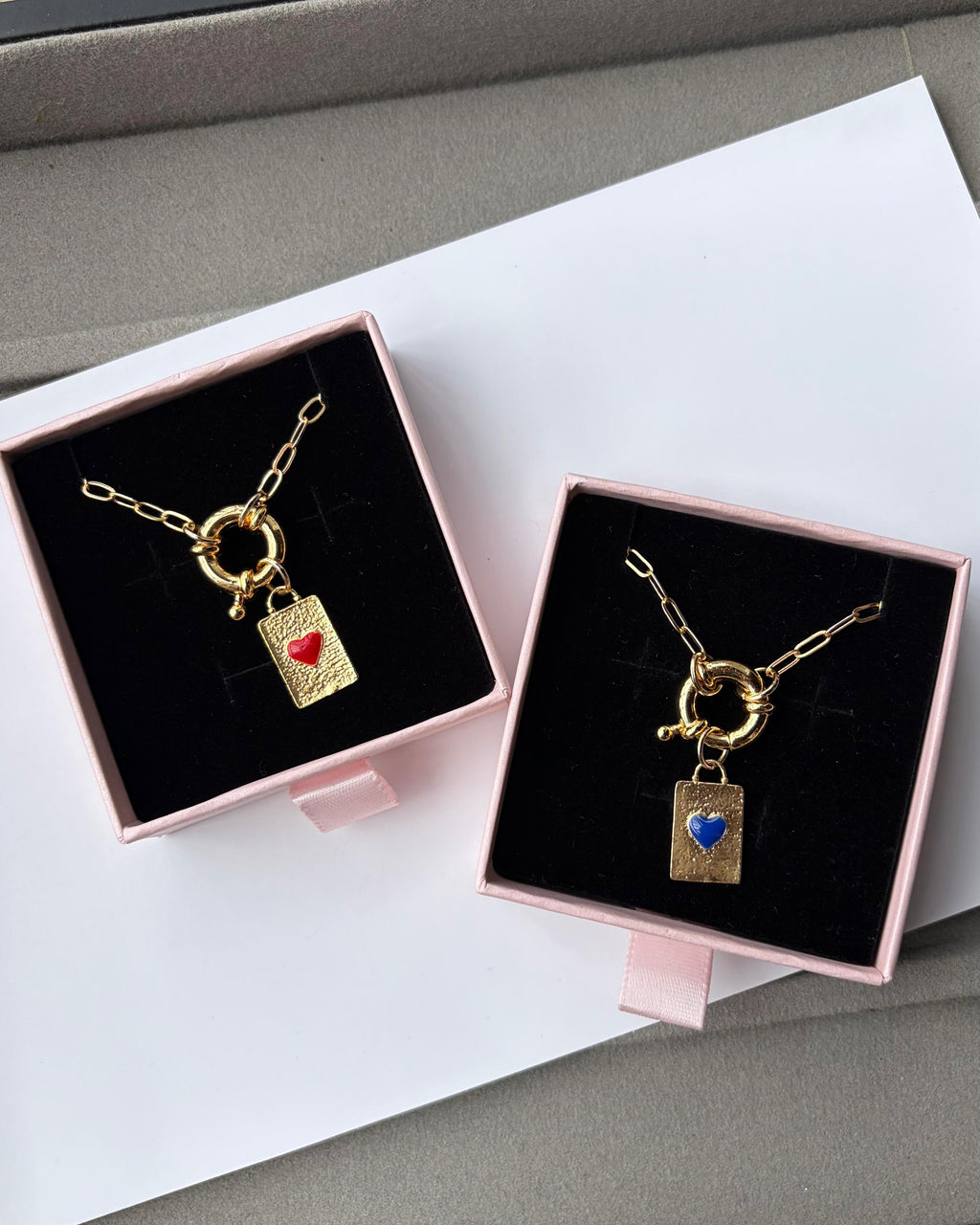 Poker Hearts Necklace