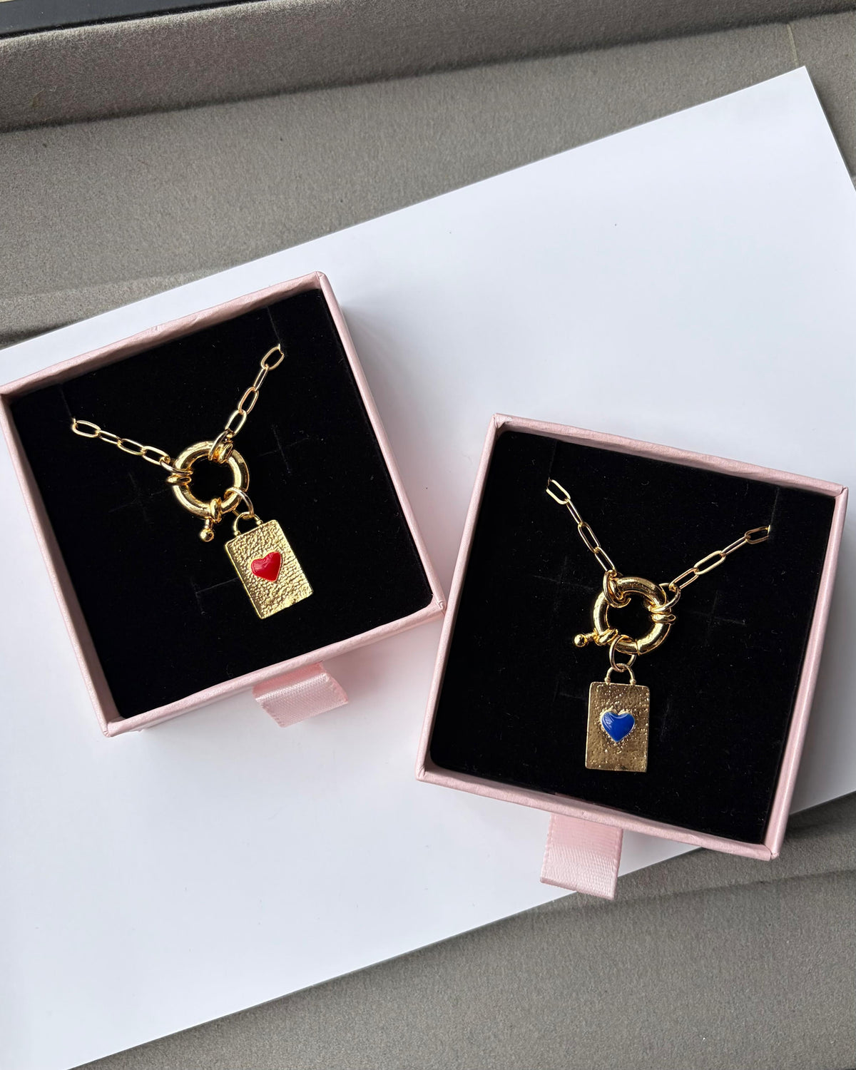 Poker Hearts Necklace