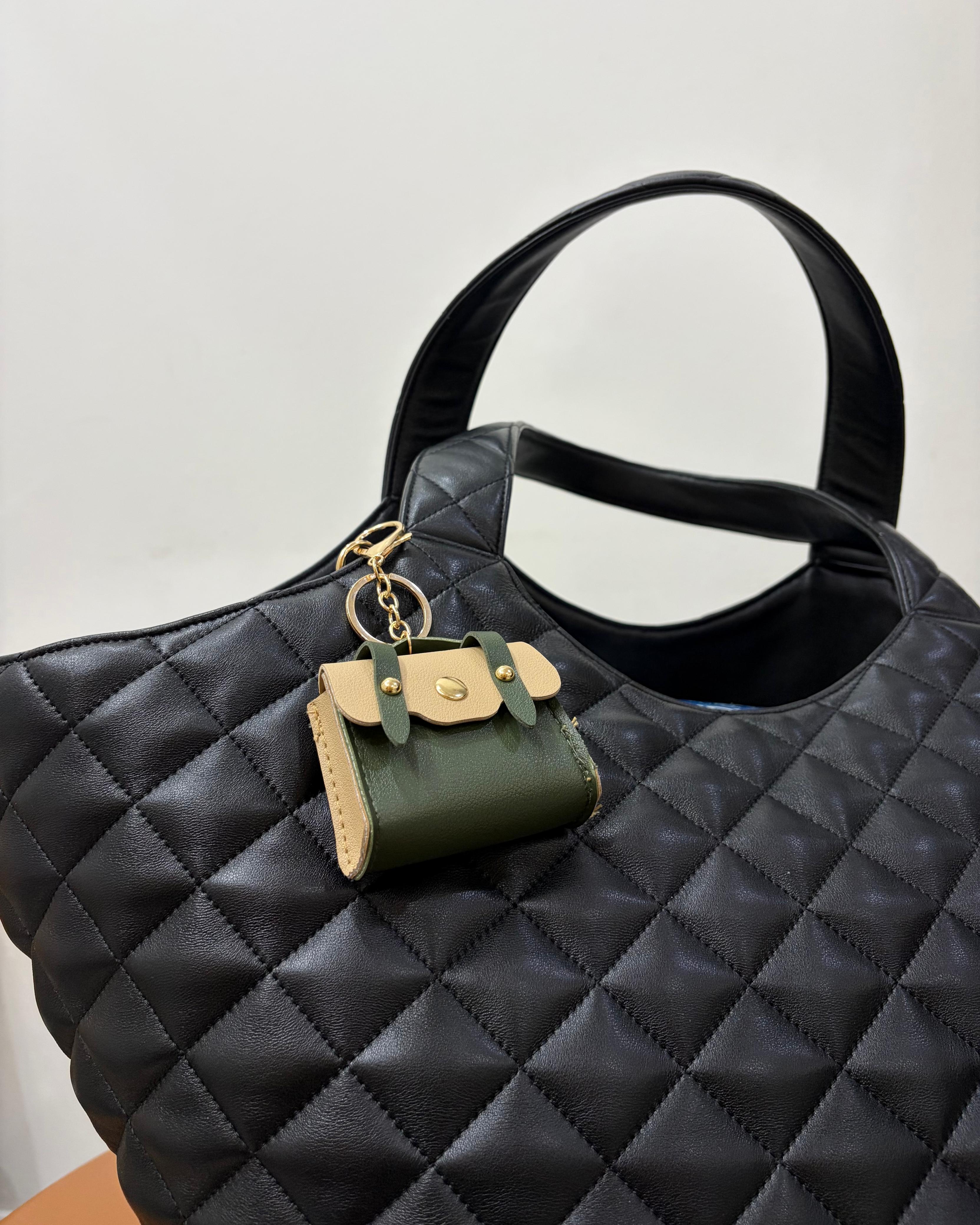 Classic Mini Satchel Charm - Dark Green