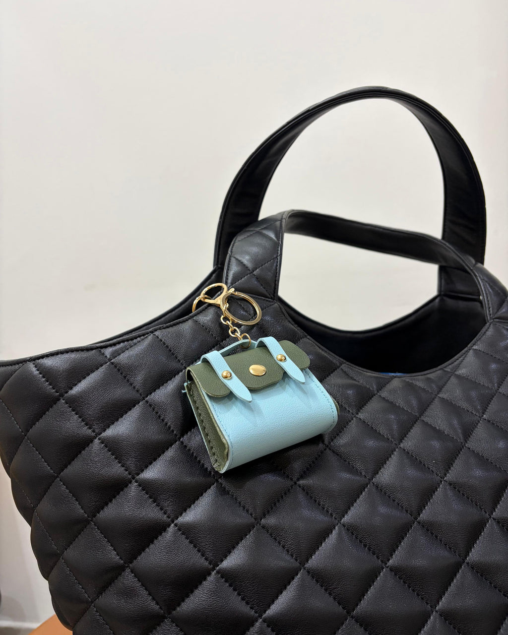 Classic Mini Satchel Charm - Sky Blue